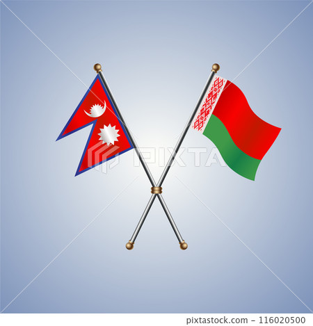Nepal and Belarus flags relations Nepal and Belarus flags relations 116020500