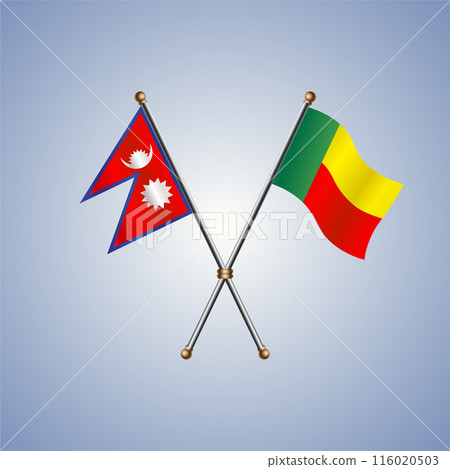 Nepal and Benin flags relations Nepal and Benin flags relations 116020503