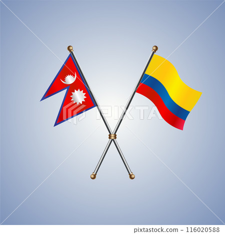 Nepal and Colombia flags relations 116020588