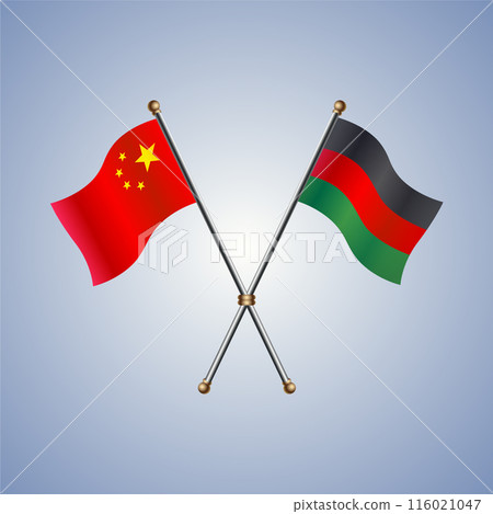 China and African American flags relations China and African American flags relations 116021047