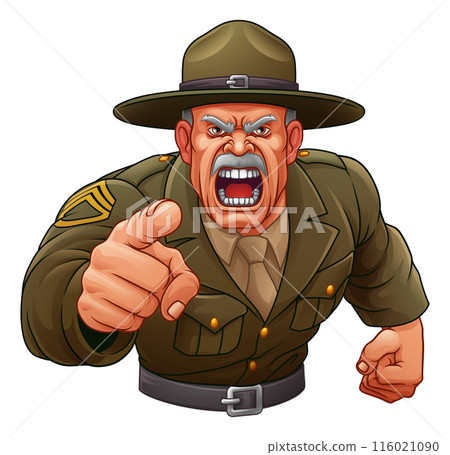Drill Instructor Sergeant Bootcamp Army Soldier 116021090