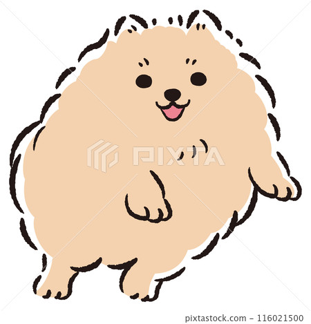一隻跳躍的狗的插圖 一隻跳躍的狗的插圖 116021500