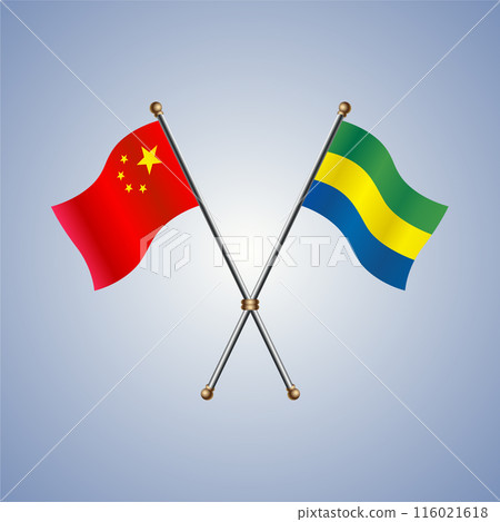 China and Gabon flags relations 116021618
