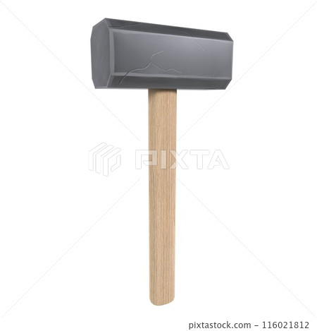Stylized Hammer isolated on white background Stylized Hammer isolated on white background 116021812