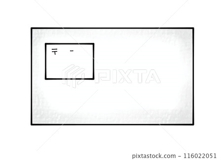 Loose and simple envelope with window - Analog style Loose and simple envelope with window - Analog style 116022051