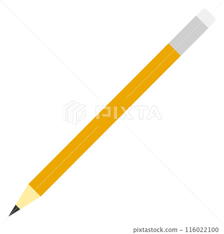 Illustration of a pencil with an eraser Illustration of a pencil with an eraser 116022100