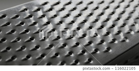 Handle Food Grater Surface Extreme Closeup Stock Photo  116022105