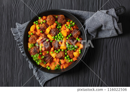 turkish meatball stew, sulu kofte, in a pan turkish meatball stew, sulu kofte, in a pan 116022506