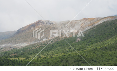Steam rising from Mt. Shirane 116022900