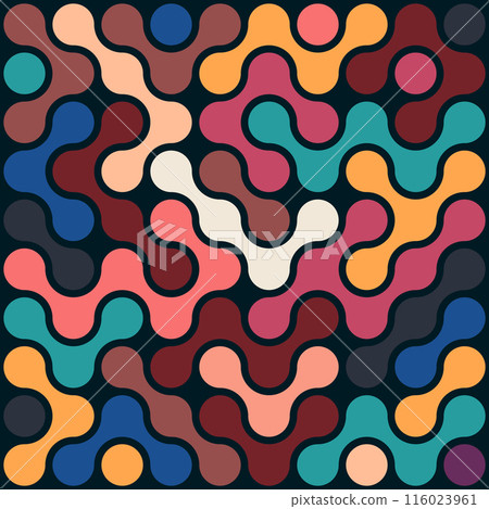 Abstract Metabola pattern, abstract background, connected dots, vector design, illustration, print, paper, textile 116023961