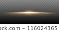Lens flare vector illustration. Glowing spark light effect isolated on transparent background. 116024365