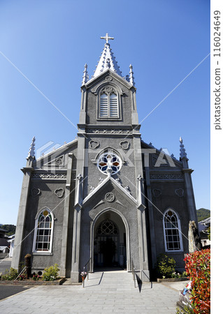 Blue sky and Sakitsu Church Blue sky and Sakitsu Church 116024649
