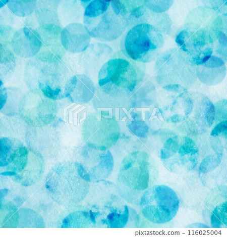 Cloud texture teal overlapping polka dots abstract background square banner 116025004