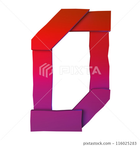 3D rendered illustration. Plank decorative letter. Custom art font. 3D rendered illustration. Plank decorative letter. Custom art font. 116025283
