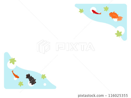 Summer goldfish frame 116025355