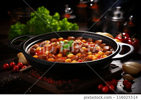 Authentic and delicious mexican pozole soup with fresh ingredients and savory flavors Authentic and delicious mexican pozole soup with fresh ingredients and savory flavors 116025514