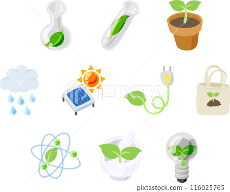 This is an eco icon collection with messages of environmental protection and environmental friendliness, such as nature conservation. This is an eco icon collection with messages of environmental protection and environmental friendliness, such as nature conservation. 116025765