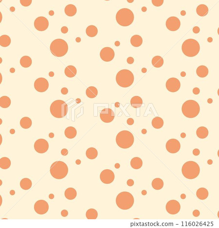 可愛的鮭魚粉紅色隨機圓點圖案 116026425