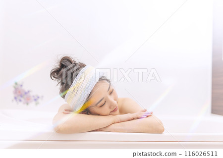 沐浴時間 女性 美麗 116026511