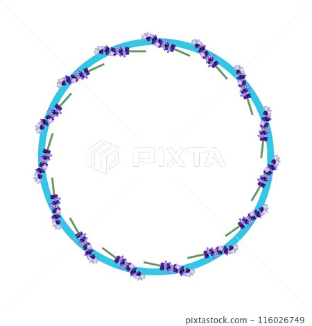 薰衣草花花環圖 116026749