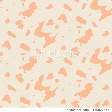 Seamless pattern with brown cow spots Seamless pattern with brown cow spots 116027313