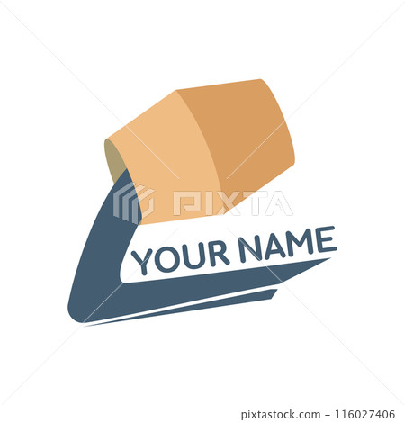 Logo of cement, concrete, paint bucket for design, element, illustration, icon, construction and transportation 116027406