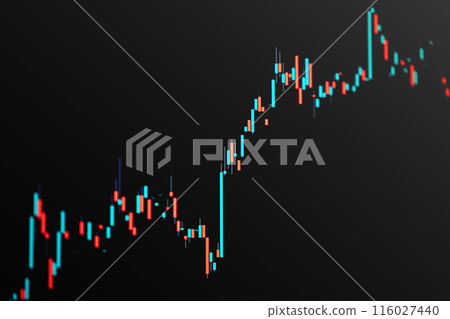 Stock and virtual currency images, black background 116027440