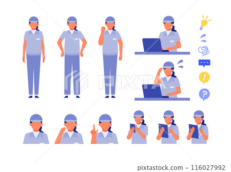 休閒女性解決問題的插圖 116027992