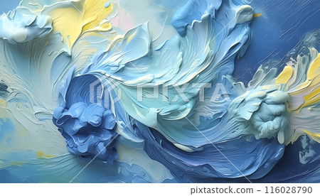 CG illustration: Abstract background image of light blue and blue paint CG illustration: Abstract background image of light blue and blue paint 116028790
