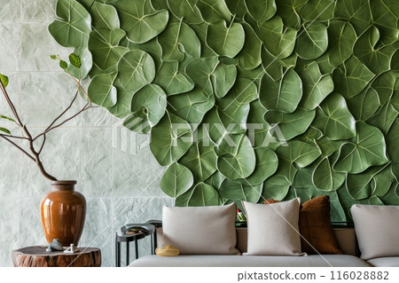 metamorphosis, enveloped of broad and heart-shaped leaves metamorphosis, enveloped of broad and heart-shaped leaves 116028882