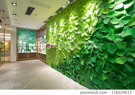the walls adorned with the heartwarming presence of maple leaves 116029015