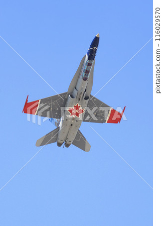CF18 Demo Team flying on the blue sky background, Canada 116029570