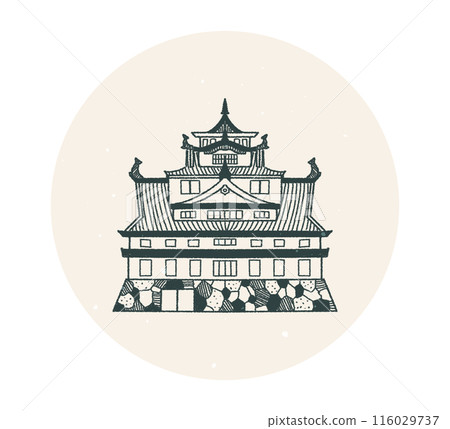 Illustration of Okayama Castle, Okayama Prefecture 116029737