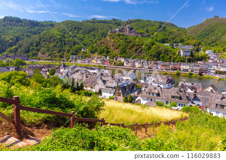 Cochem Town and Reichsburg Castle, Germany Cochem Town and Reichsburg Castle, Germany 116029883