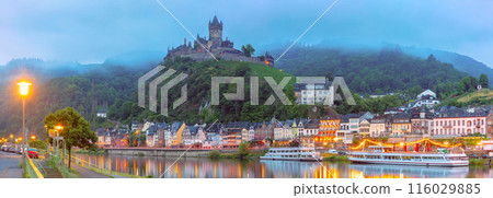 Cochem with Reichsburg castle, Germany Cochem with Reichsburg castle, Germany 116029885