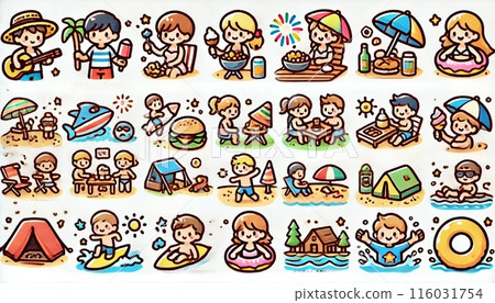 Summer events and other icon sets Summer events and other icon sets 116031754