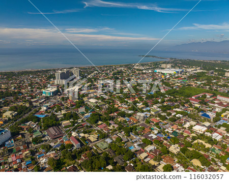 Davao City, the coastal city with modern buildings. Mindanao, Philippines. Cityscape. 116032057