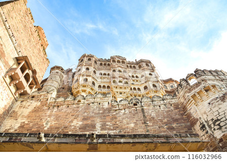 Internal views of Mehrangarh Fort at the top of Jodhpur, the blue city 116032966