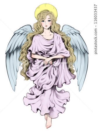 Long haired blonde angel 116033437