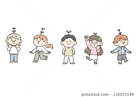 成長中的人的插圖集 成長中的人的插圖集 116033598
