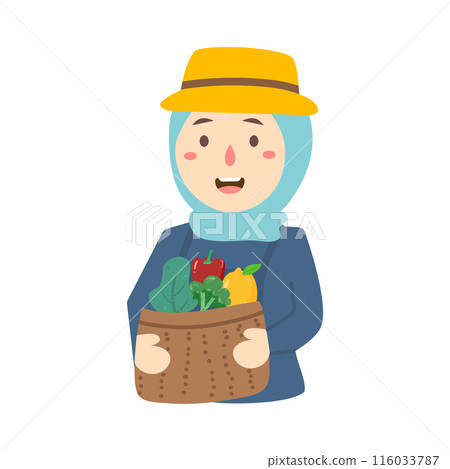 people working at the farm  116033787