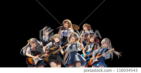 Band anime style 116034543