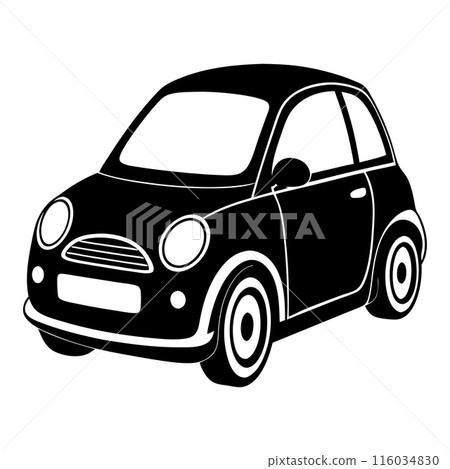 A black car with a white stripe on the side A black car with a white stripe on the side 116034830