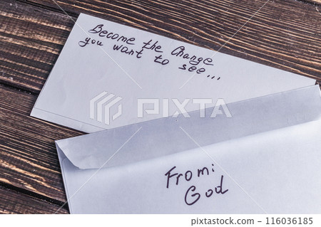Spiritual message in the mail Photo Spiritual message in the mail Photo 116036185
