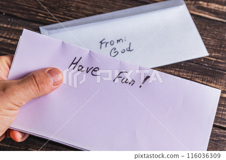 Spiritual message in the mail ahve fun 116036309