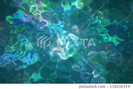 3d surface abstract background. rainbow colors, liquid glass wave texture, 3d illustration render 116036354