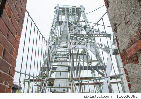 Miike Coal Mine Miyahara Pit "Second Shaft Tower Remains" Miike Coal Mine Miyahara Pit "Second Shaft Tower Remains" 116036363