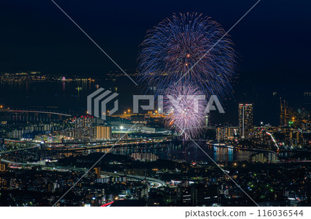從立花山看福岡東區煙火大會 116036544