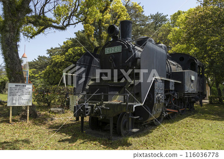 靈急公園展出的蒸氣機車（SL）【長崎縣島原市】 116036778