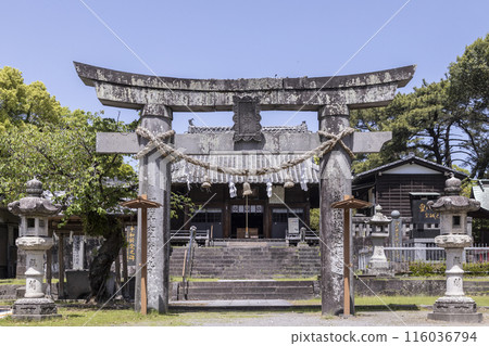 A steam locomotive (SL) on display at Reikyu Park [Shimabara City, Nagasaki Prefecture] 116036794